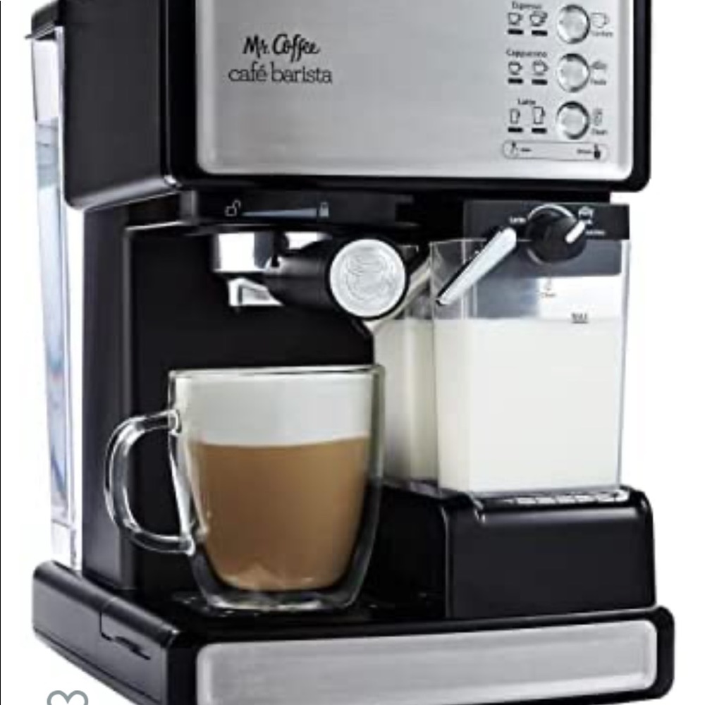 Mr. Coffee Espresso and Cappuccino Maker | Café Barista , Silver